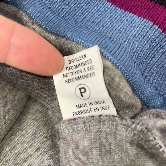 Anthropologie Bl^nk London Pullover Top Women S Pink Contrast Eyelet Puff Sleeve - Picture 12 of 16